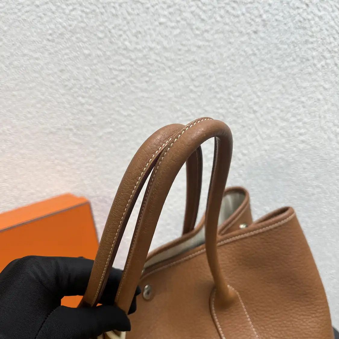 Hermes Hermes Garden Party 36 Gold Brown Negondacowhide leather Garden Party handbag si Size ONE SIZE - 7 Thumbnail