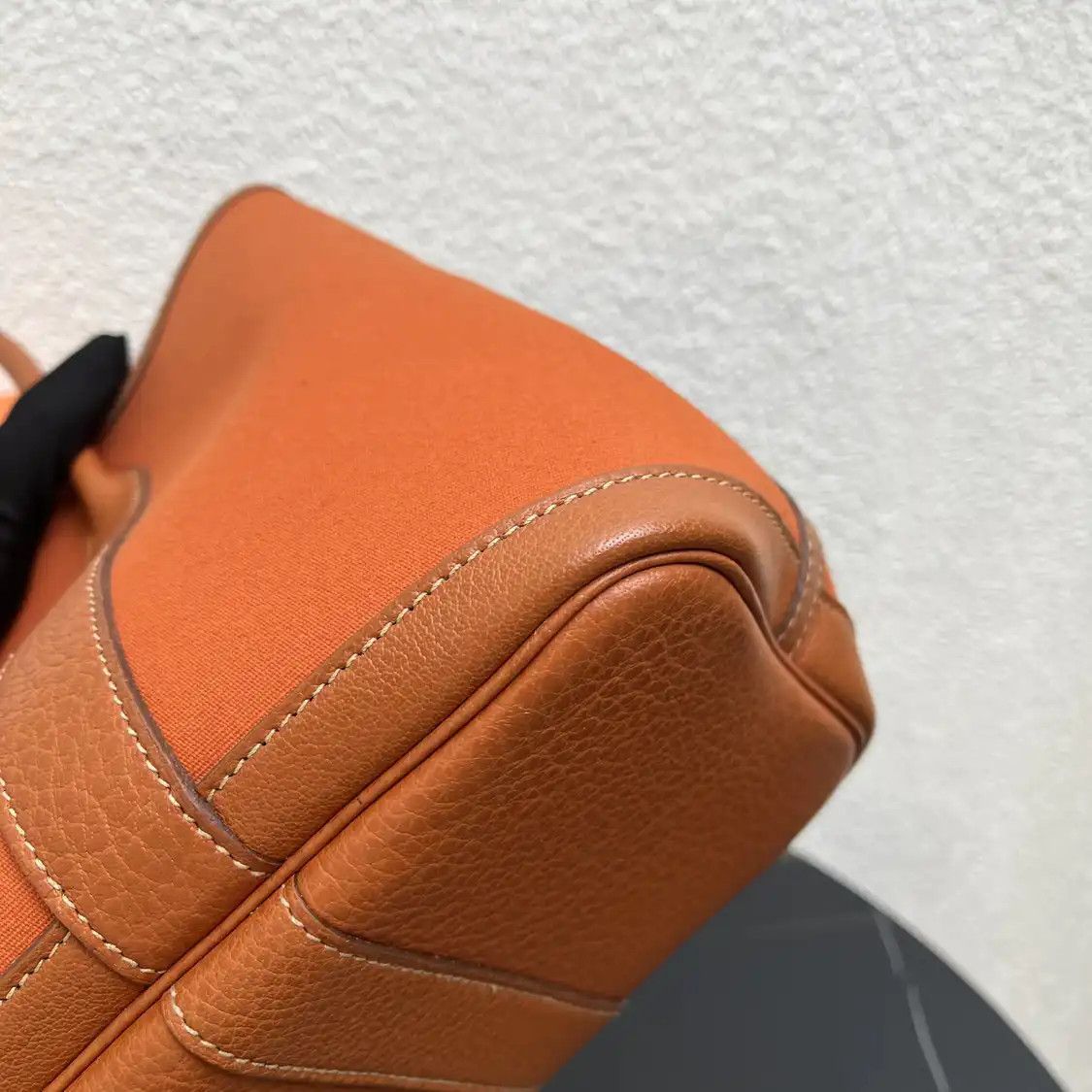 Hermes Hermes Garden Party 30 Hermes orange canvas Garden Party crossbody bag silver ha Size ONE SIZE - 5 Thumbnail