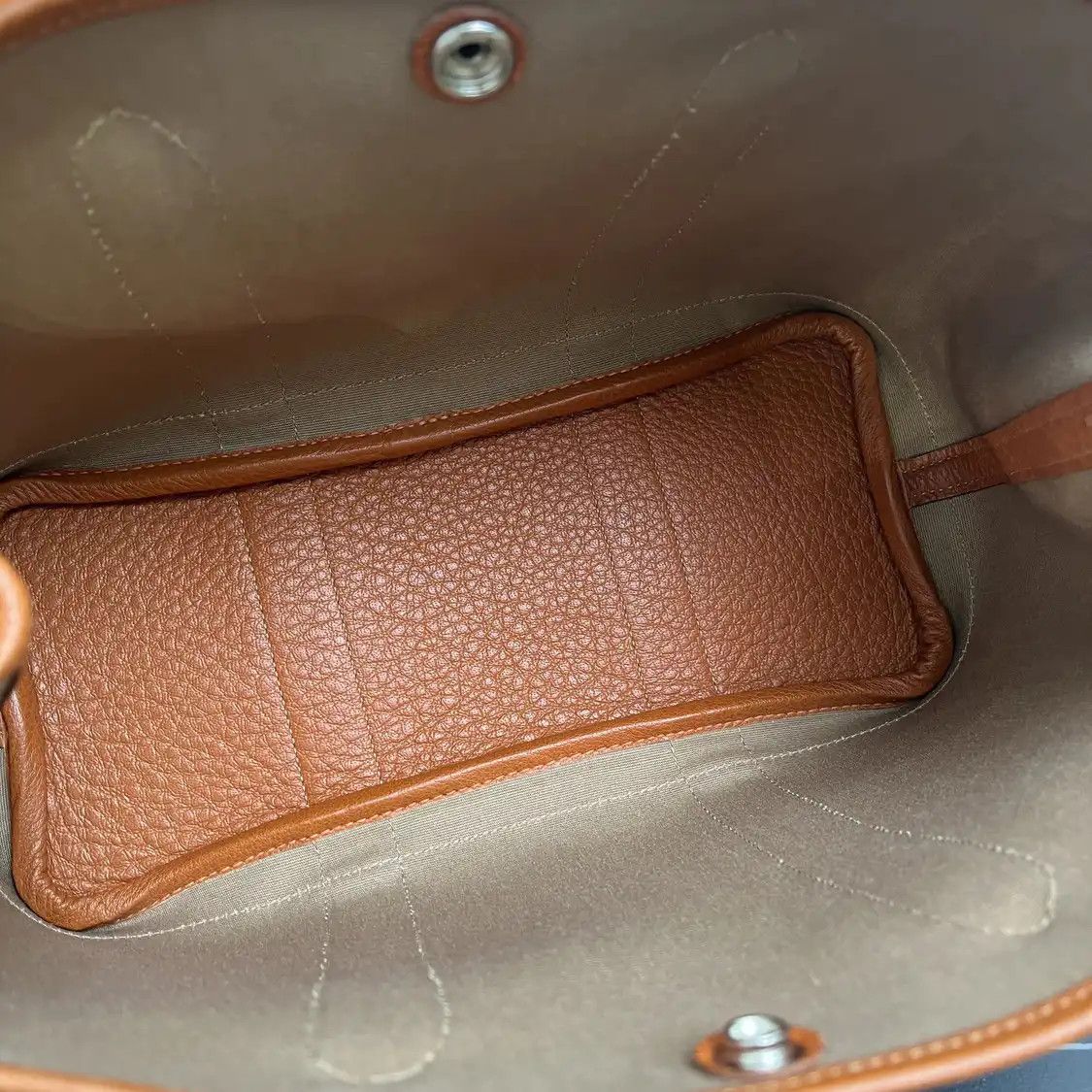 Hermes Hermes Garden Party 30 Hermes orange canvas Garden Party crossbody bag silver ha Size ONE SIZE - 7 Thumbnail