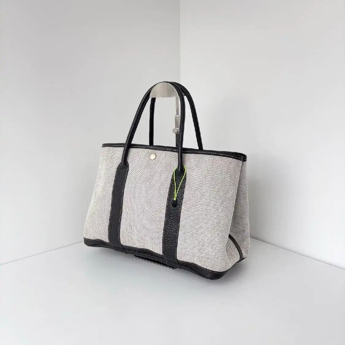 Hermes Hermes Garden Party 36 milkshake white canvas Garden Party shoulder bag silver h Size ONE SIZE - 2 Thumbnail