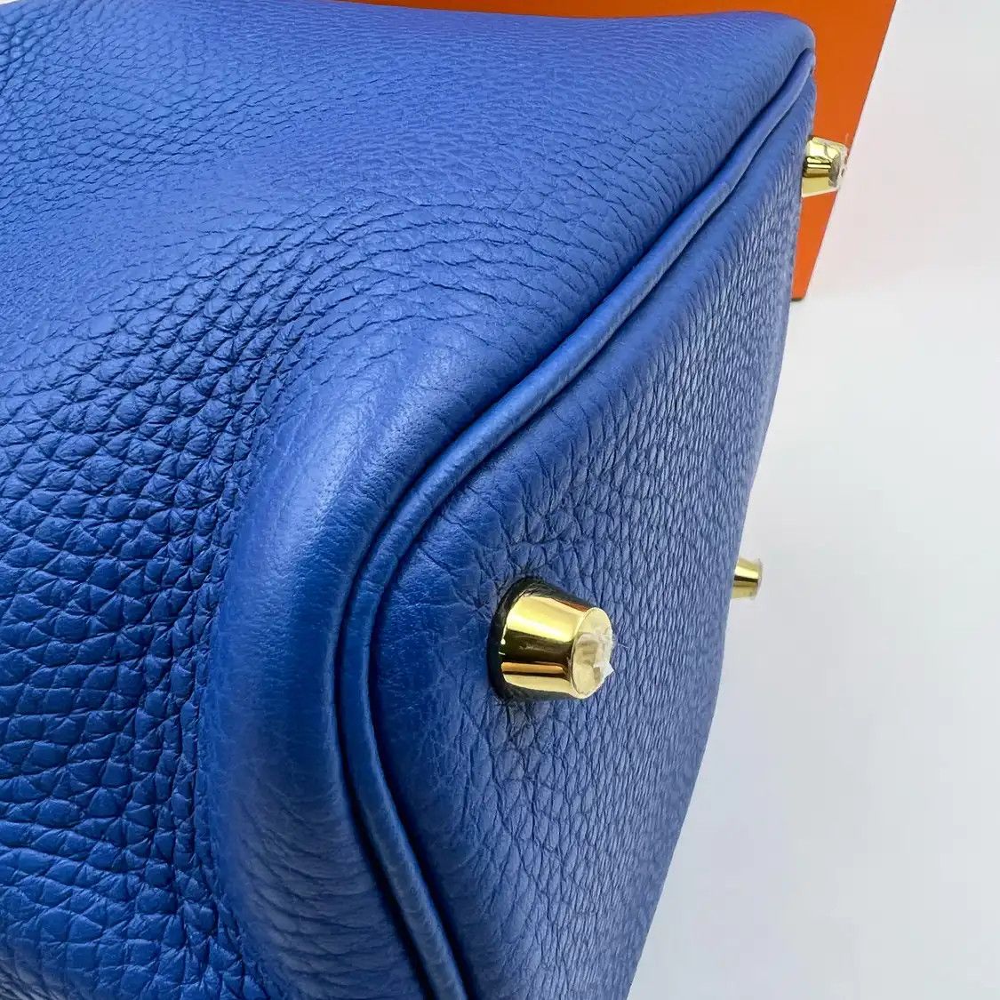 Hermes Hermes Picotin Lock 18 Prussian Blue Clemence cowhide leather picotin handbag go Size ONE SIZE - 11 Thumbnail