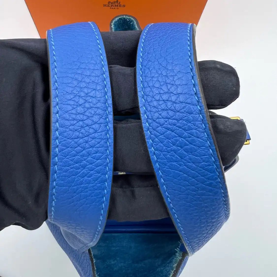 Hermes Hermes Picotin Lock 18 Prussian Blue Clemence cowhide leather picotin handbag go Size ONE SIZE - 8 Thumbnail