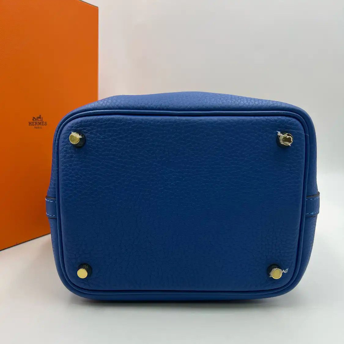 Hermes Hermes Picotin Lock 18 Prussian Blue Clemence cowhide leather picotin handbag go Size ONE SIZE - 5 Thumbnail