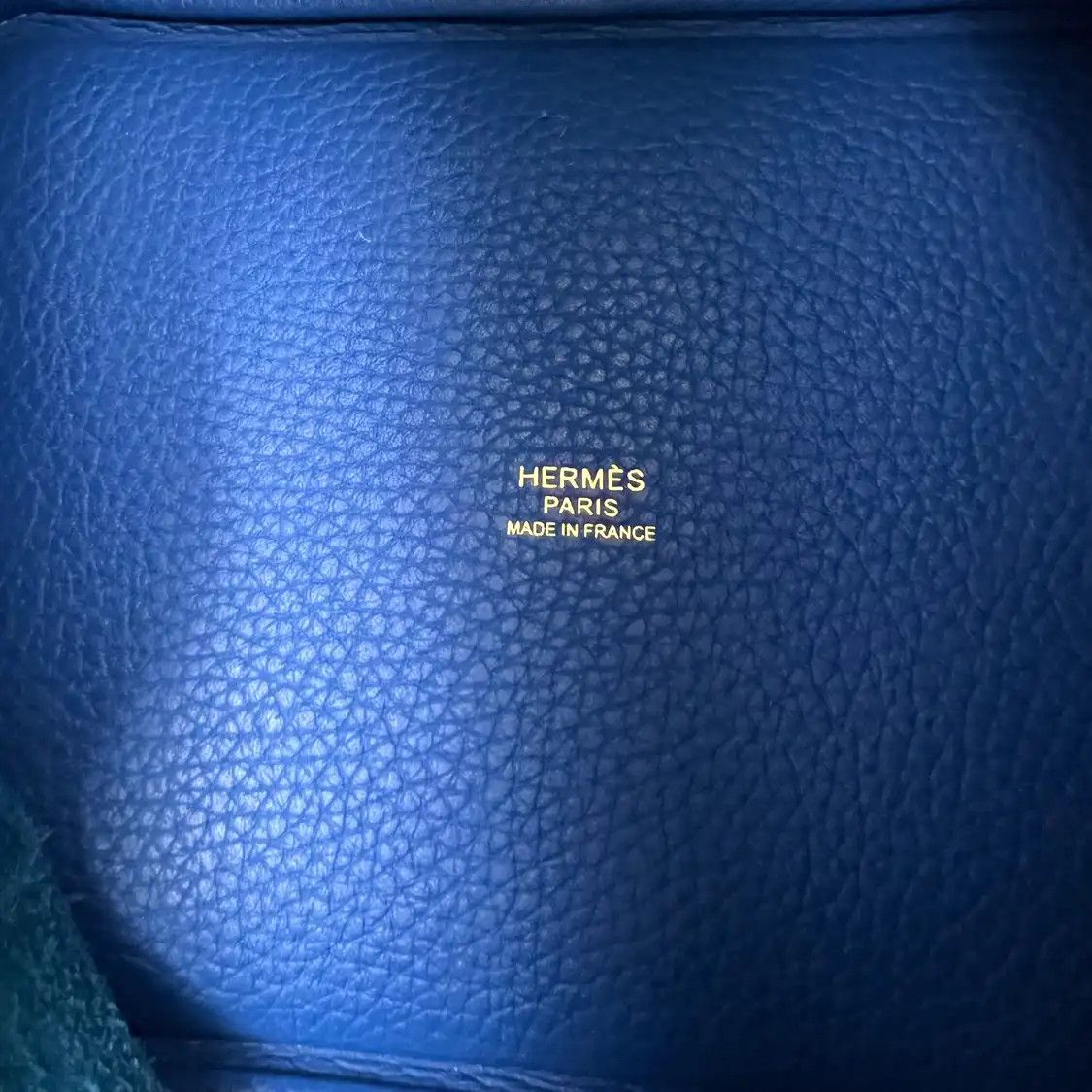 Hermes Hermes Picotin Lock 18 Prussian Blue Clemence cowhide leather picotin handbag go Size ONE SIZE - 9 Thumbnail
