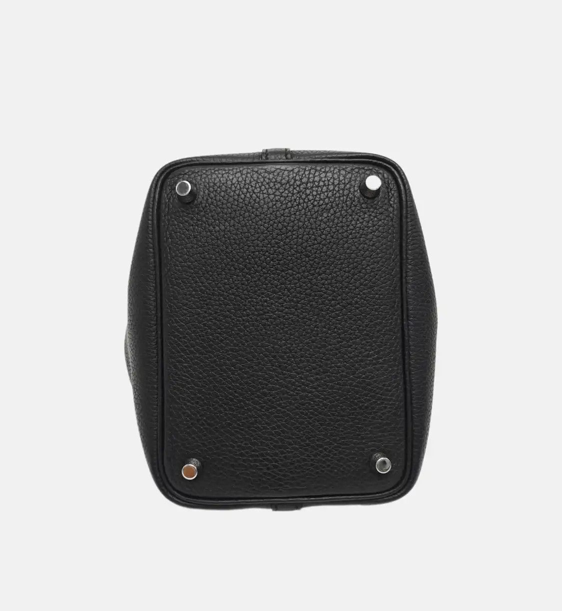 Hermes Hermes Picotin Lock 18 black Clemence cowhide leather picotin handbag silver har Size ONE SIZE - 6 Thumbnail