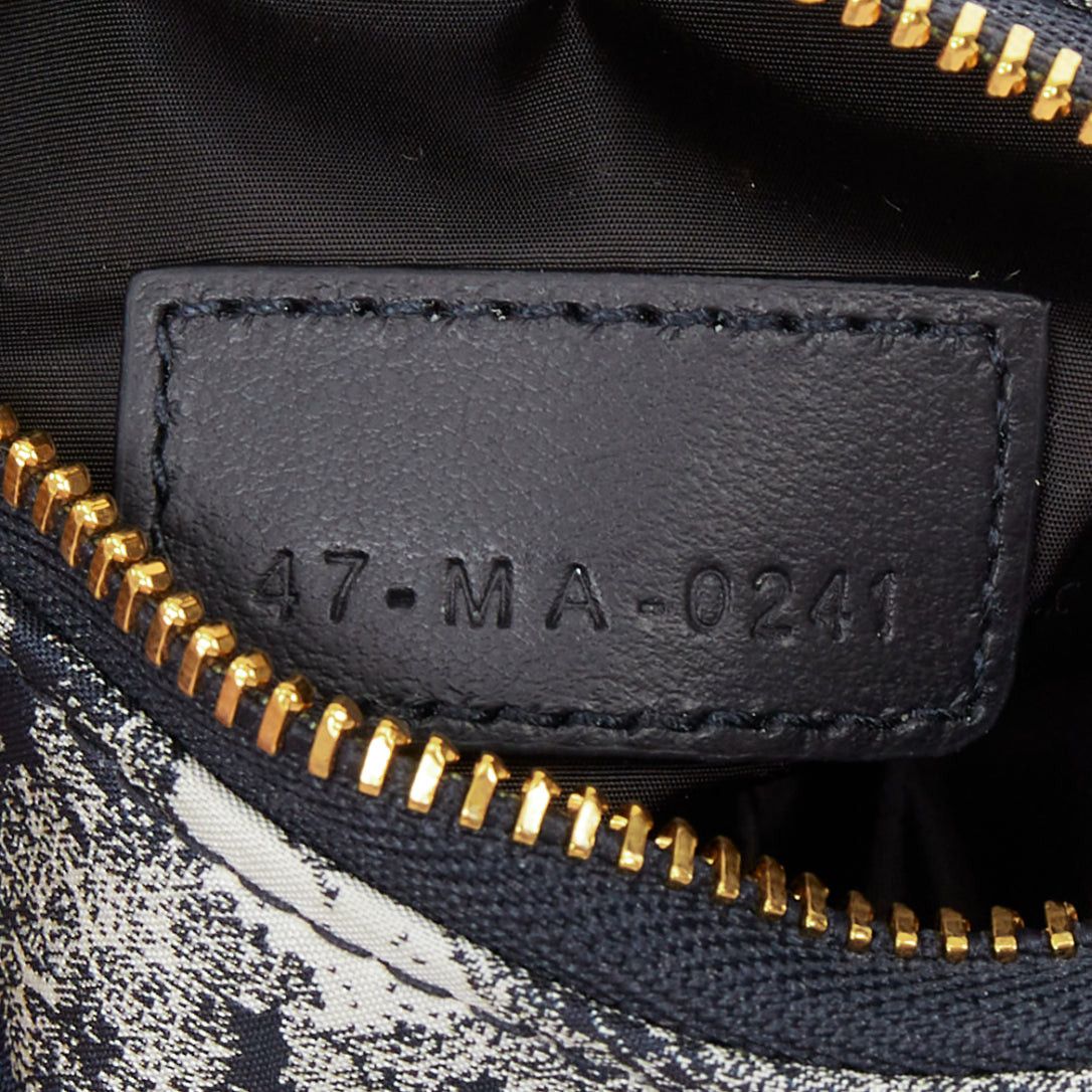 Dior CHRISTIAN DIOR 2021 DiorTravel navy blue white Toile de Jouy technical neck pouch bag Size ONE SIZE - 9 Thumbnail
