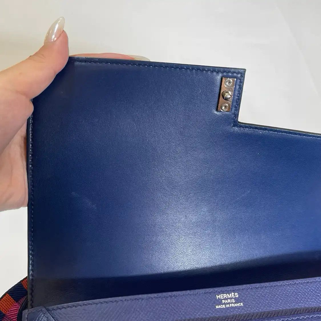 Hermes Hermes Verrou 21 blue cowhide leather Verrou bolt bag shoulder bag silver hardwa Size ONE SIZE - 7 Thumbnail
