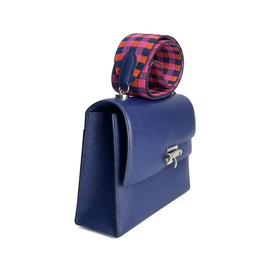 Hermes Hermes Verrou 21 blue cowhide leather Verrou bolt bag shoulder bag silver hardwa Size ONE SIZE - 2 Thumbnail