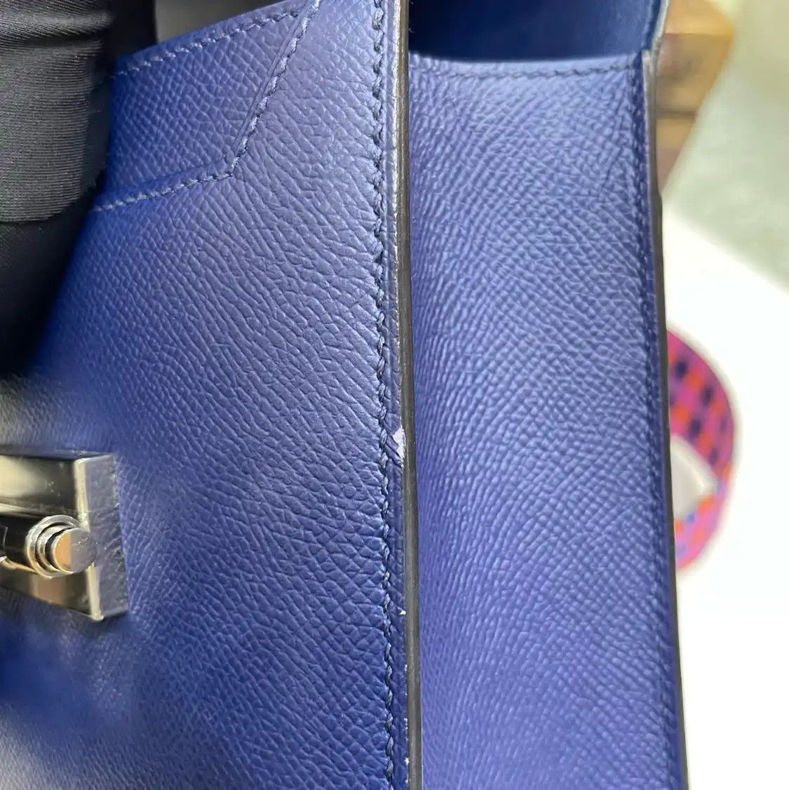 Hermes Hermes Verrou 21 blue cowhide leather Verrou bolt bag shoulder bag silver hardwa Size ONE SIZE - 8 Thumbnail