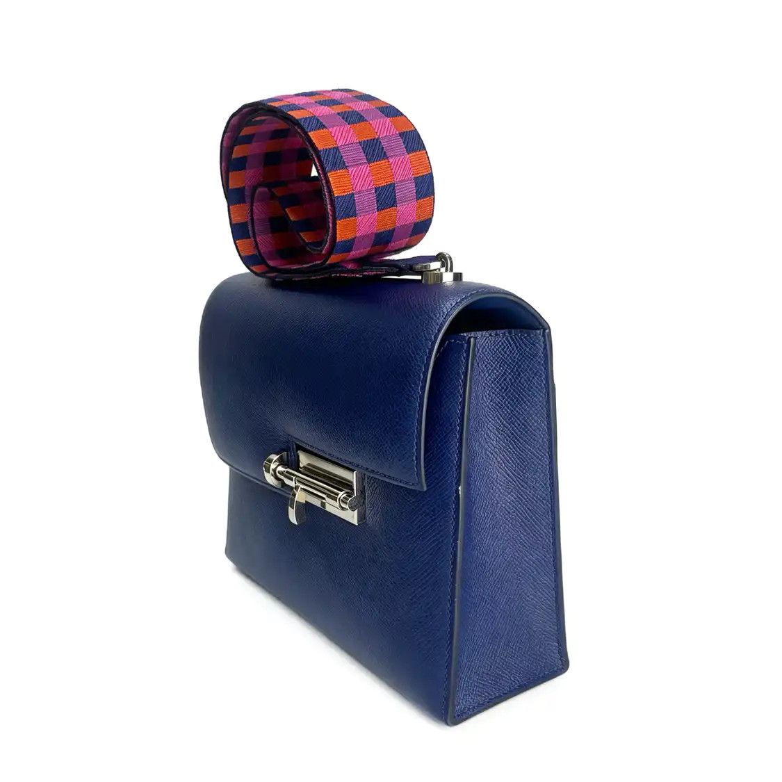 Hermes Hermes Verrou 21 blue cowhide leather Verrou bolt bag shoulder bag silver hardwa Size ONE SIZE - 3 Thumbnail
