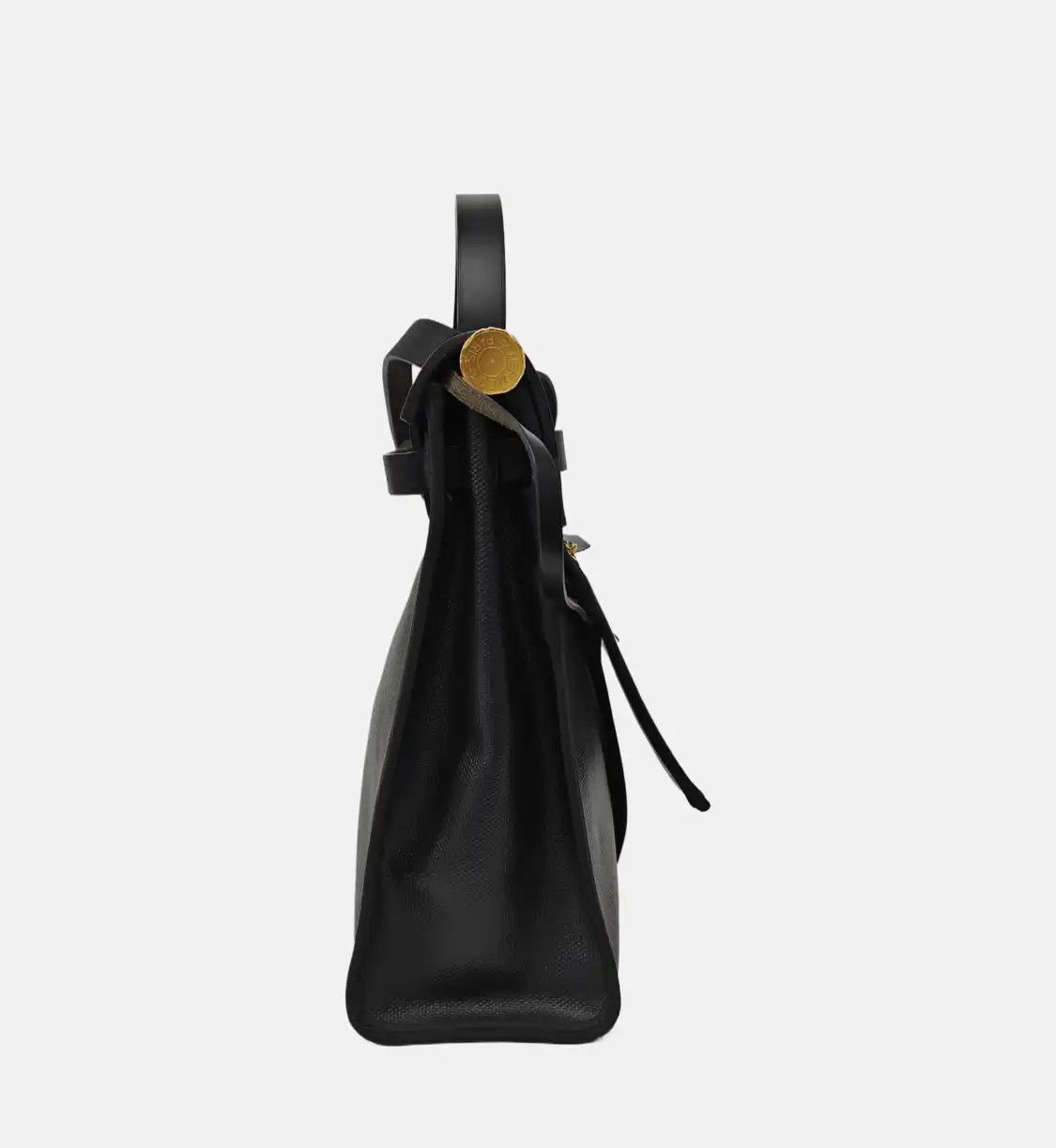 Hermes Hermes Herbag 31 black coated canvas shoulder bag gold hardware Z sub-pocket Size ONE SIZE - 3 Thumbnail