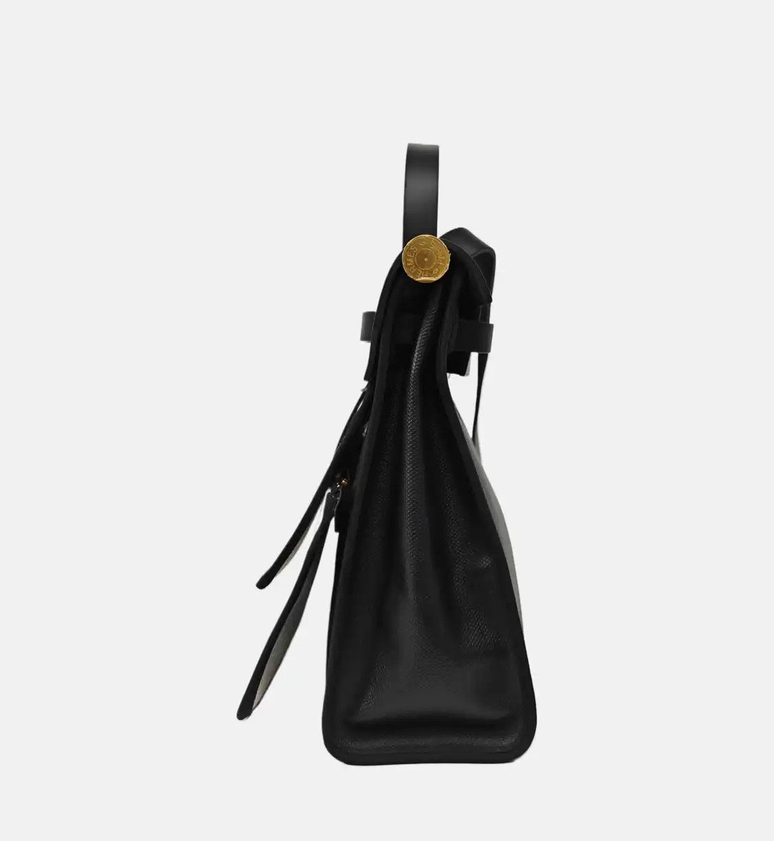 Hermes Hermes Herbag 31 black coated canvas shoulder bag gold hardware Z sub-pocket Size ONE SIZE - 4 Thumbnail