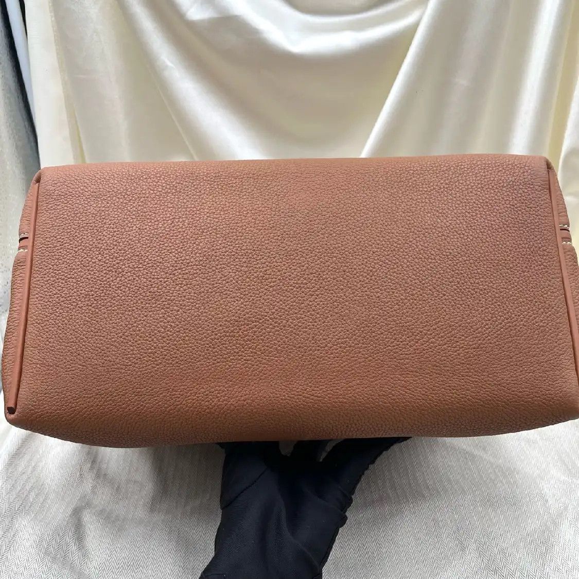Hermes Hermes 24 35 brown cowhide leather handbag gold hardware Y Size ONE SIZE - 3 Thumbnail