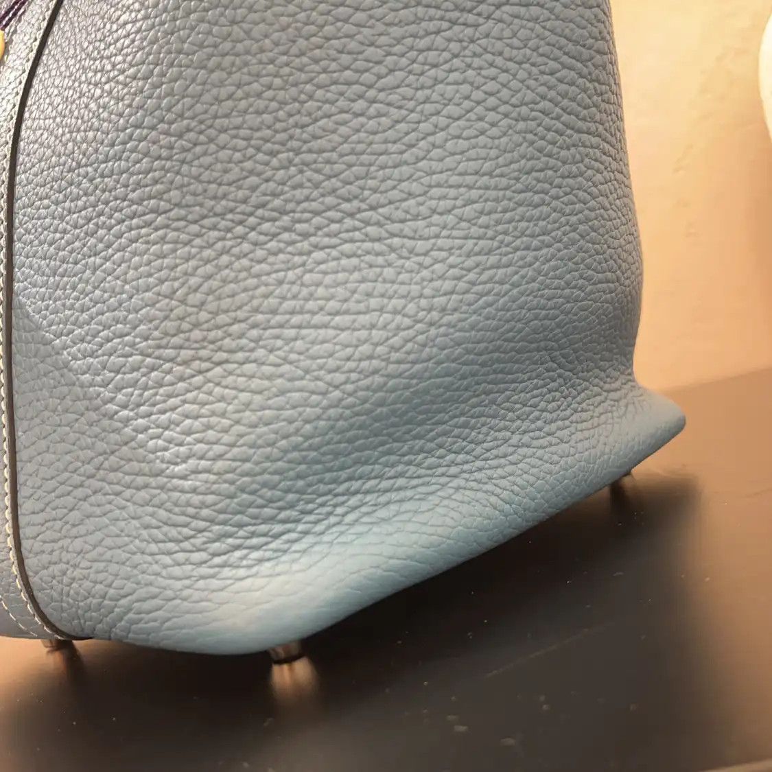 Hermes Hermes Picotin Lock 18 new denim blue Clemence cowhide leather picotin handbag s Size ONE SIZE - 8 Thumbnail