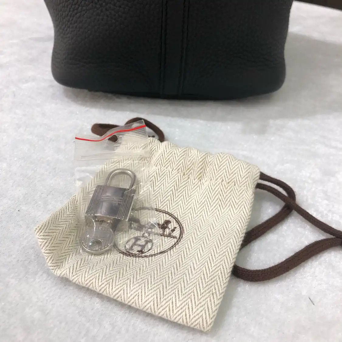 Hermes Hermes Picotin 22 black Clemence cowhide leather picotin handbag silver hardware Size ONE SIZE - 7 Thumbnail