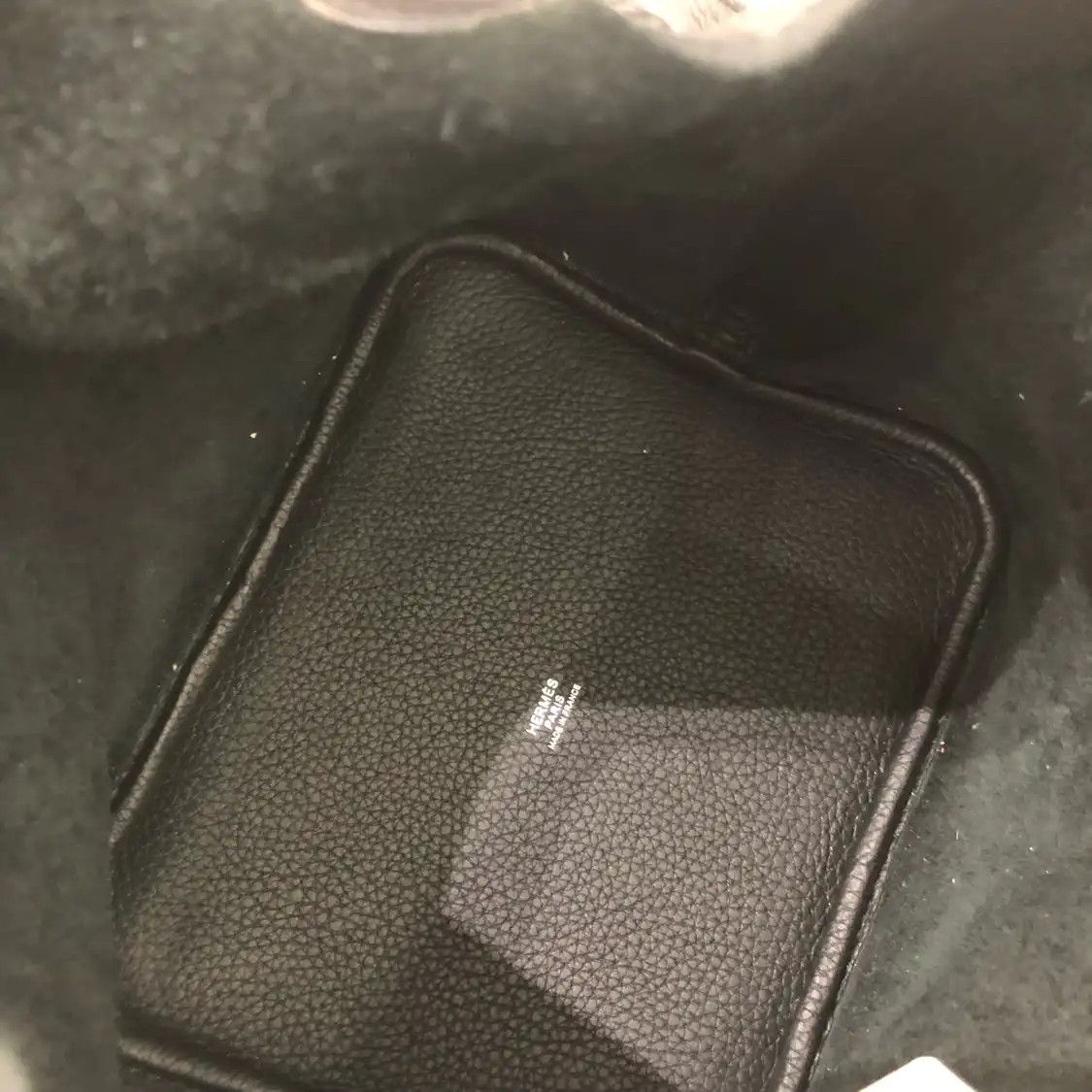 Hermes Hermes Picotin 22 black Clemence cowhide leather picotin handbag silver hardware Size ONE SIZE - 6 Thumbnail