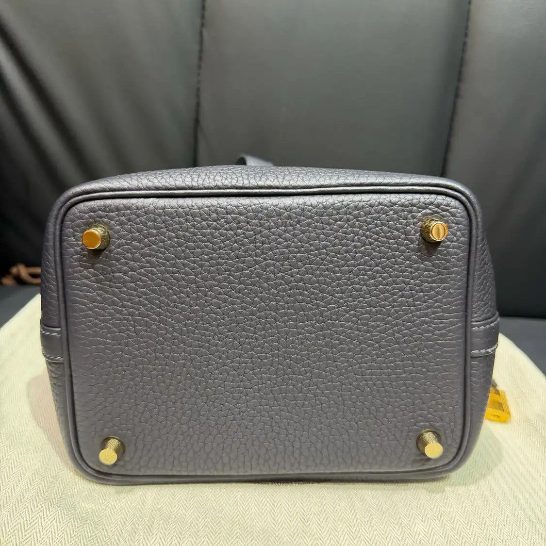 Hermes Hermes Picotin Lock ice blue Clemence cowhide leather picotin handbag gold hardw Size ONE SIZE - 7 Thumbnail