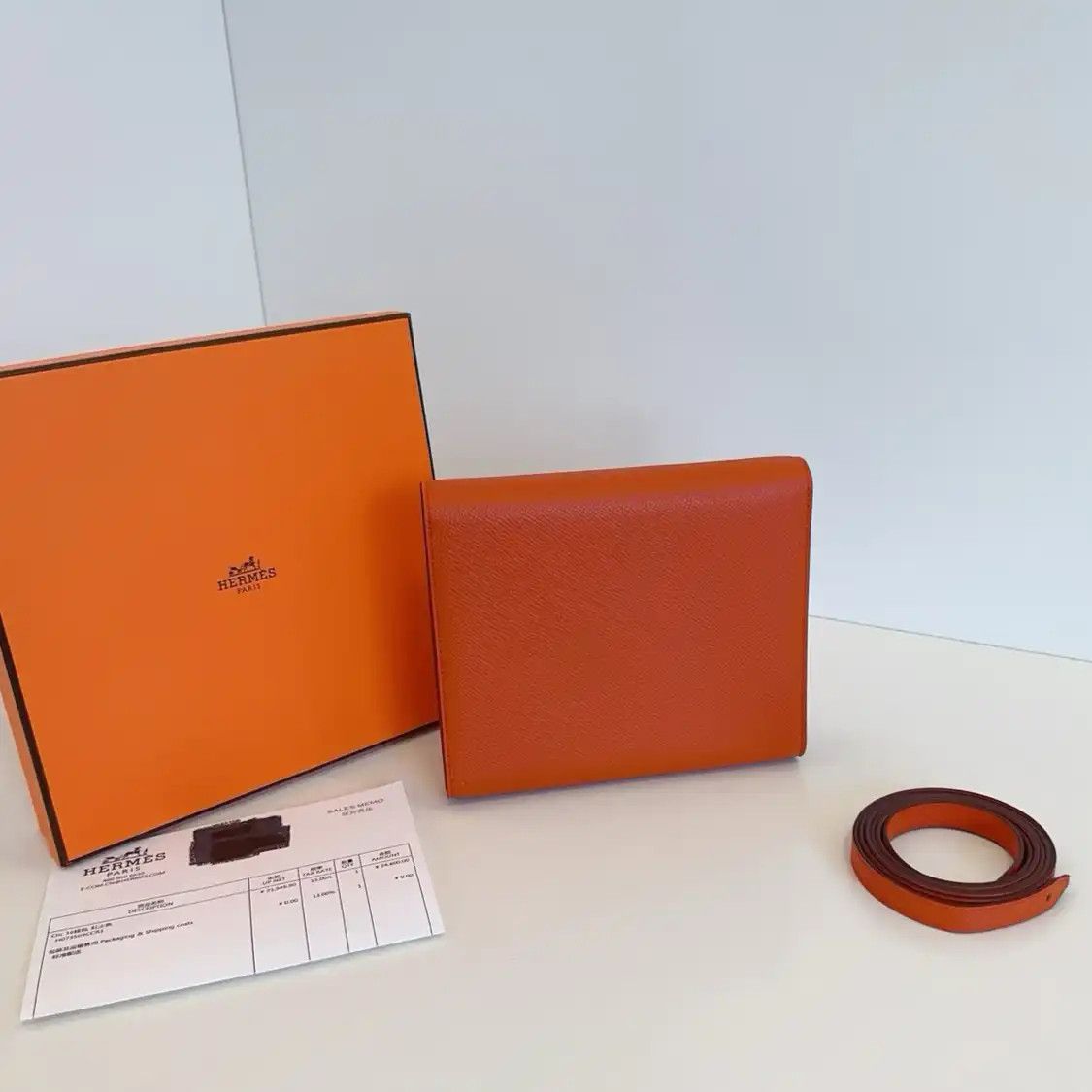 Hermes Hermes Clic 16 orange cowhide leather crossbody bag silver hardware B Size ONE SIZE - 2 Thumbnail