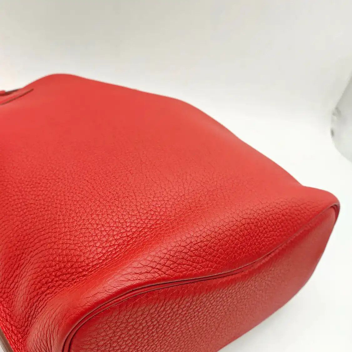 Hermes Hermes So Kelly red cowhide leather crossbody bag silver hardware Size ONE SIZE - 8 Thumbnail