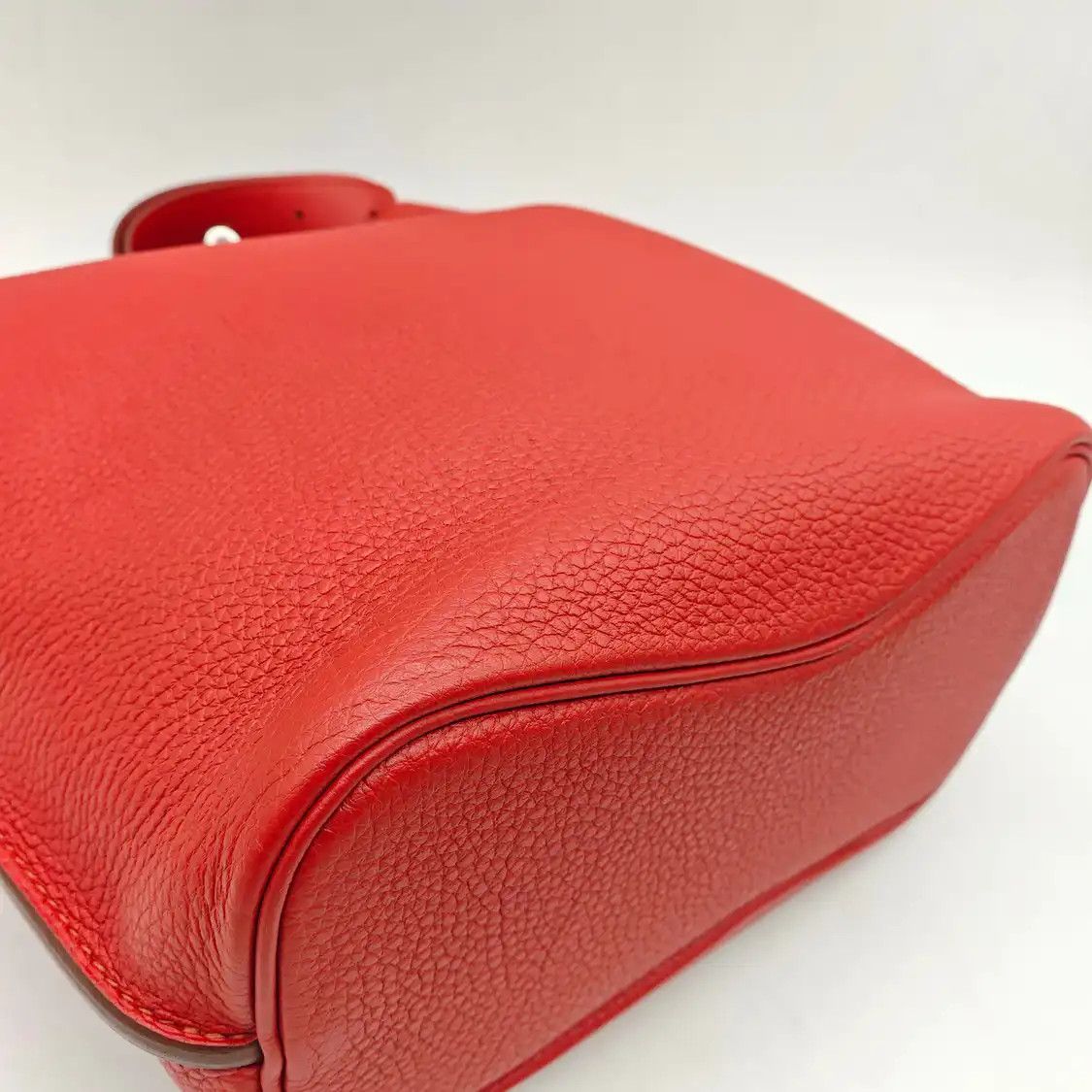 Hermes Hermes So Kelly red cowhide leather crossbody bag silver hardware Size ONE SIZE - 7 Thumbnail