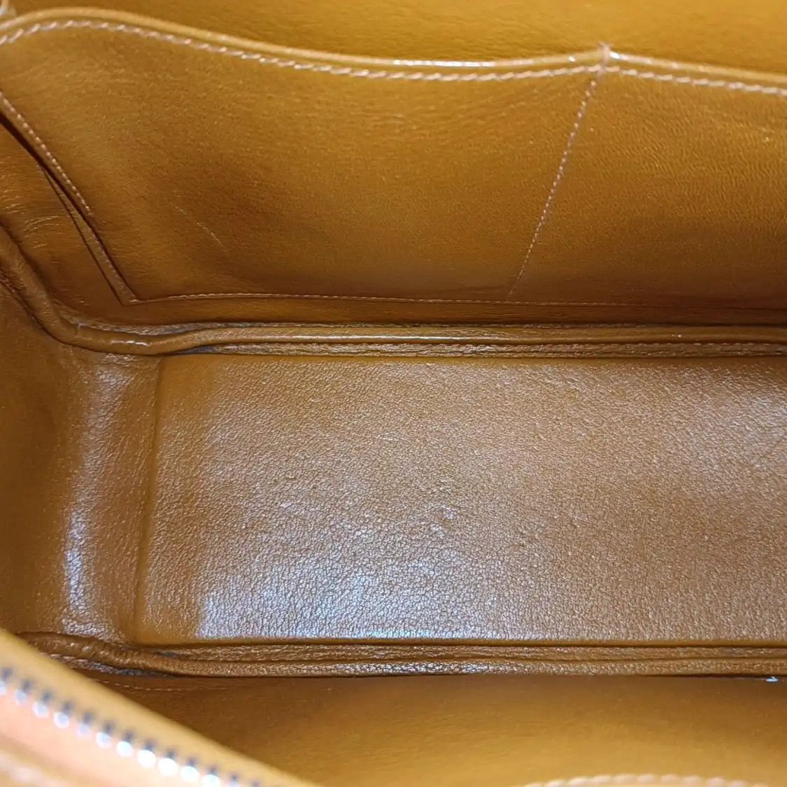 Hermes Hermes Plume 28 Hermes orange Epsom cowhide leather handbag silver hardware Size ONE SIZE - 15 Thumbnail