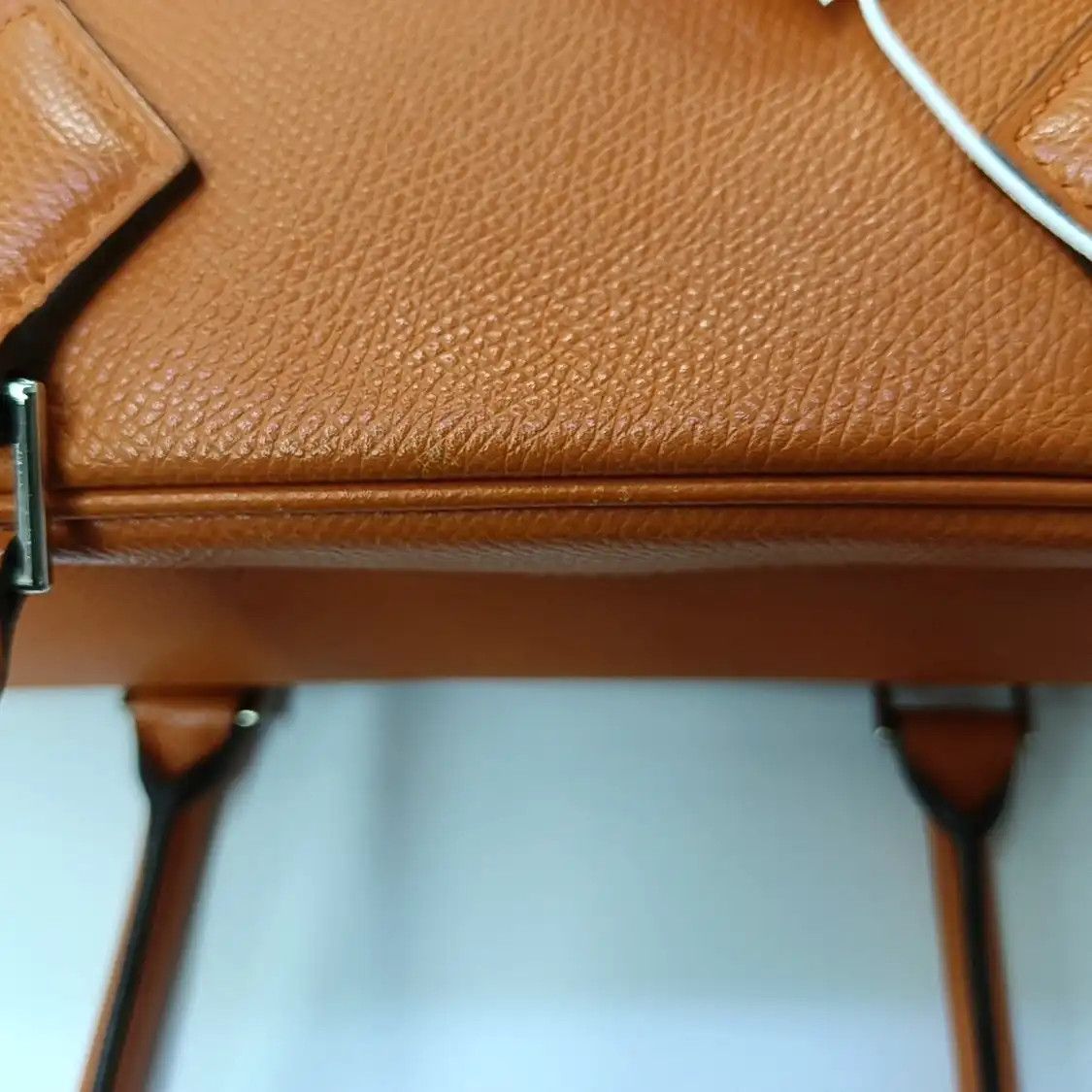 Hermes Hermes Plume 28 Hermes orange Epsom cowhide leather handbag silver hardware Size ONE SIZE - 12 Thumbnail