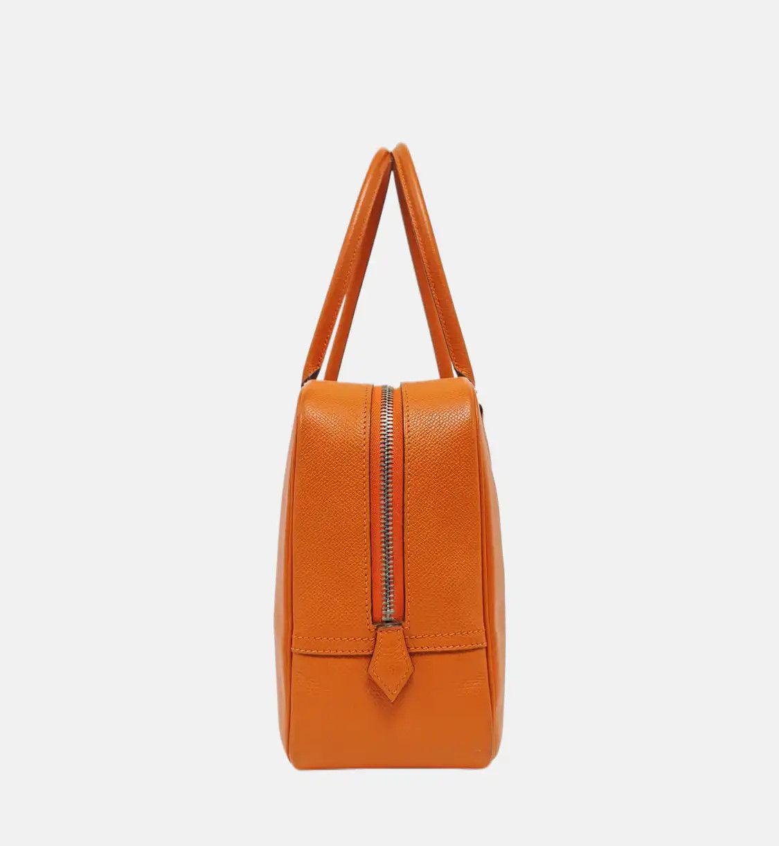 Hermes Hermes Plume 28 Hermes orange Epsom cowhide leather handbag silver hardware Size ONE SIZE - 3 Thumbnail