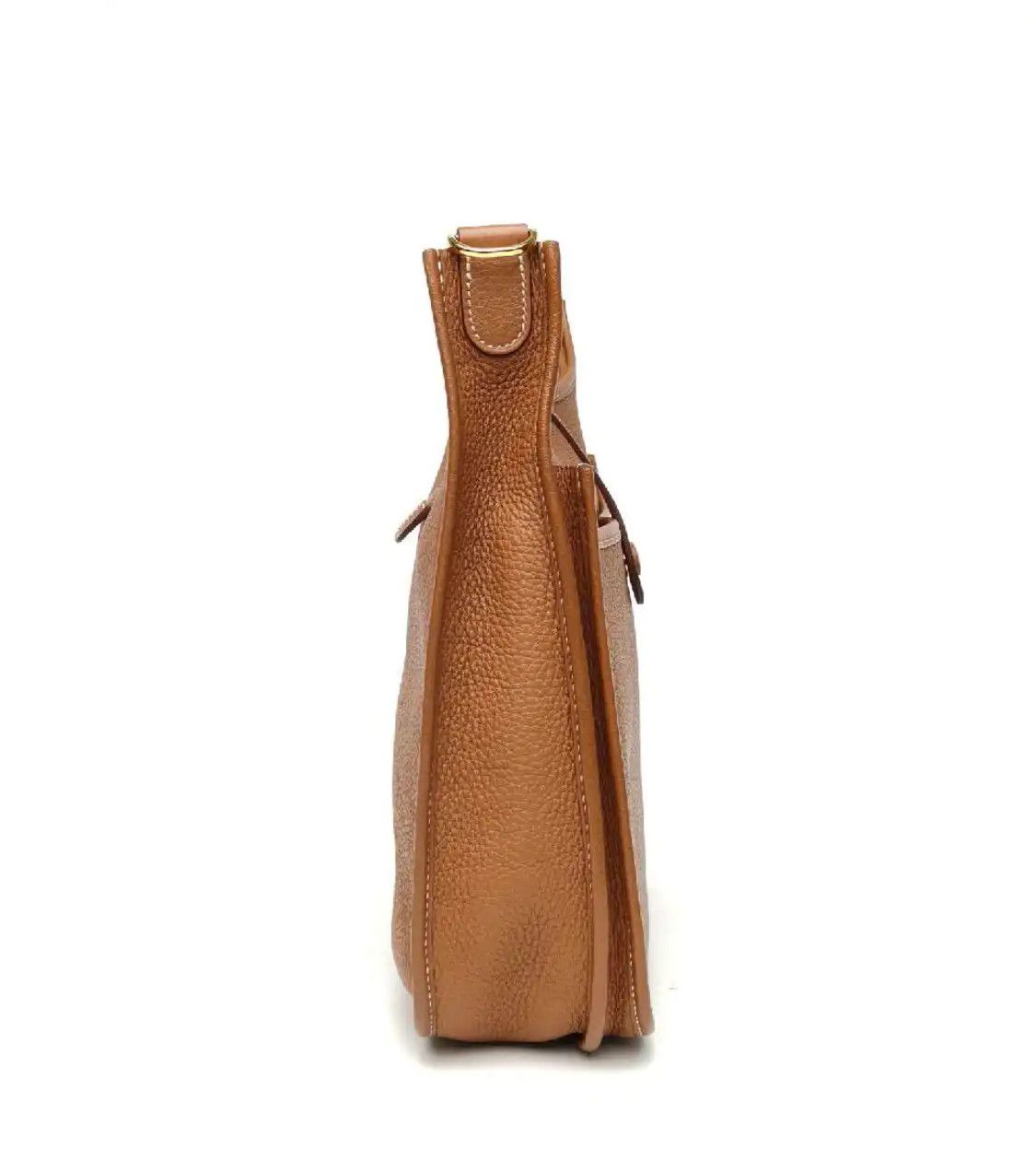Hermes Hermes Evelyne Small Gold Brown Clemence cowhide leather shoulder bag gold hardw Size ONE SIZE - 3 Thumbnail
