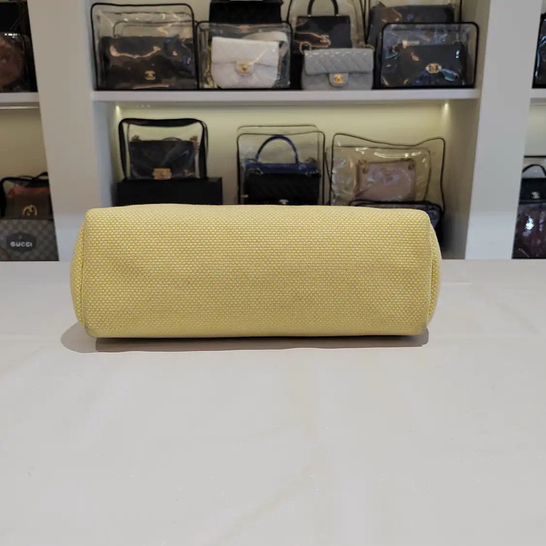 Hermes Hermes Herbag 31 yellow canvas Garden Party crossbody bag silver hardware D Size ONE SIZE - 3 Thumbnail