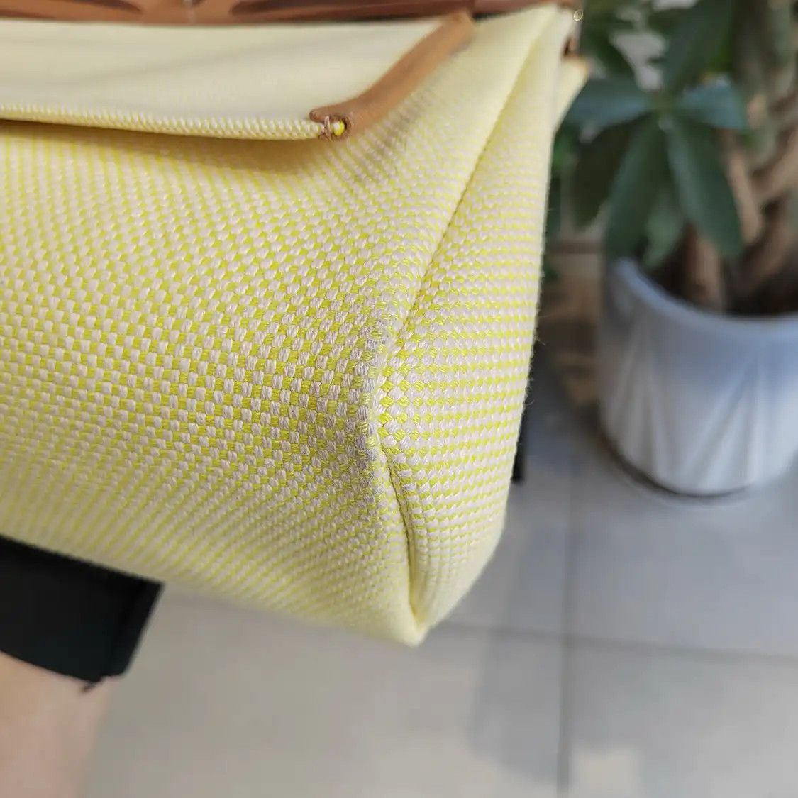 Hermes Hermes Herbag 31 yellow canvas Garden Party crossbody bag silver hardware D Size ONE SIZE - 13 Thumbnail