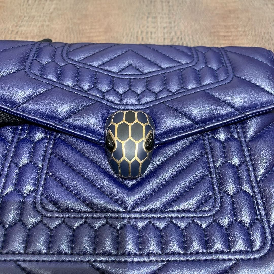 Bvlgari BVLGARI Quilted Leather Serpenti Shoulder Bag Size ONE SIZE - 7 Thumbnail