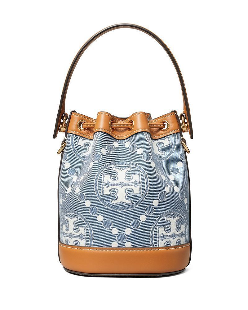 Tory Burch Refurbished Mini Monogram Denim Bucket Bag Size ONE SIZE - 7 Thumbnail