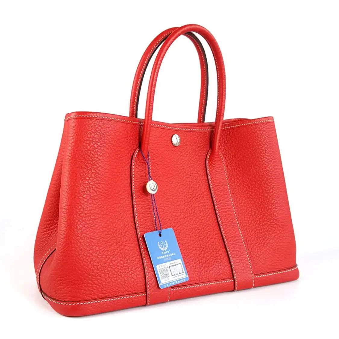 Hermes Hermes Garden Party 30 red Negondacowhide leather Garden Party handbag silver ha Size ONE SIZE - 3 Thumbnail