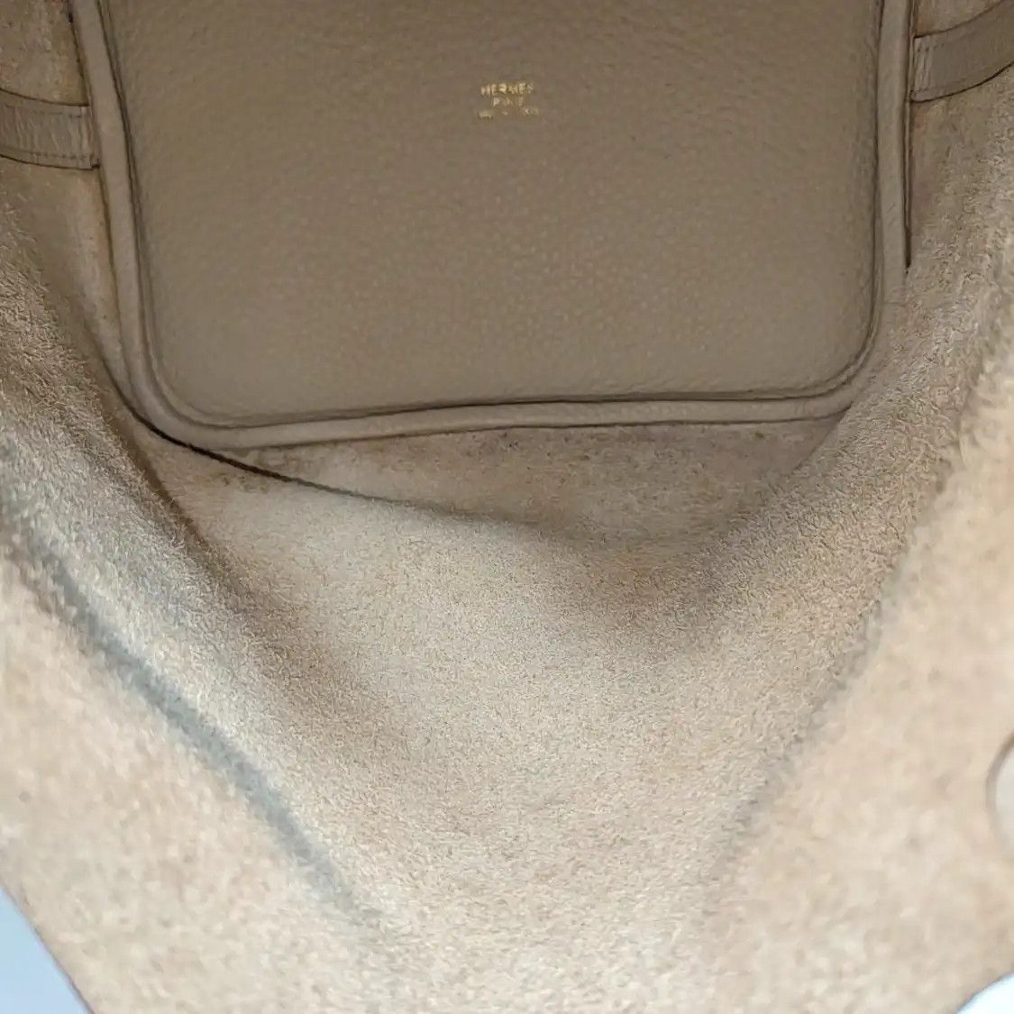 Hermes Hermes Picotin Lock 22 milkshake white Clemence cowhide leather picotin handbag Size ONE SIZE - 7 Thumbnail