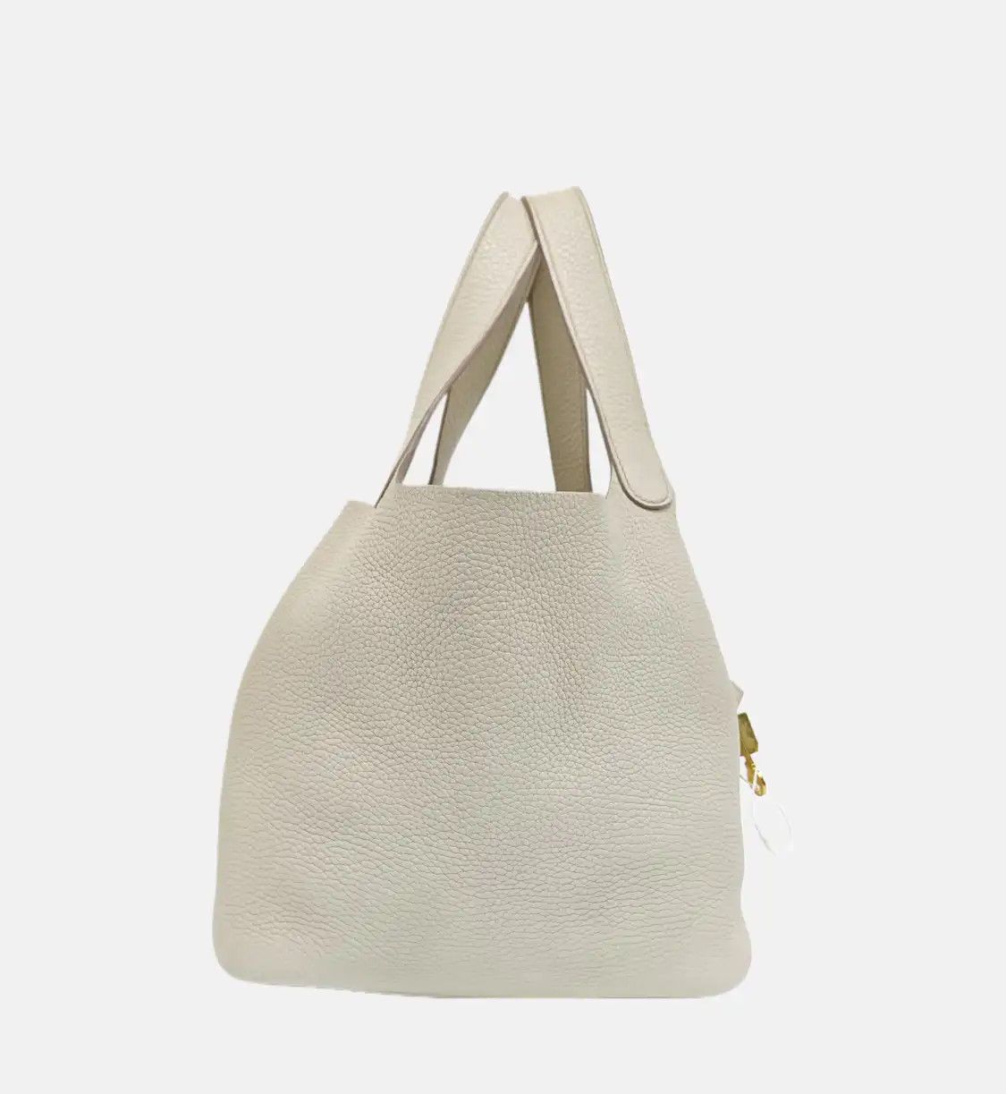 Hermes Hermes Picotin Lock 22 milkshake white Clemence cowhide leather picotin handbag Size ONE SIZE - 4 Thumbnail