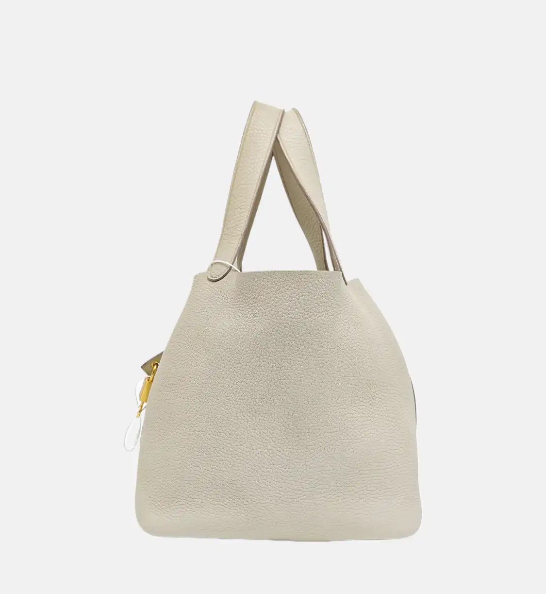 Hermes Hermes Picotin Lock 22 milkshake white Clemence cowhide leather picotin handbag Size ONE SIZE - 3 Thumbnail