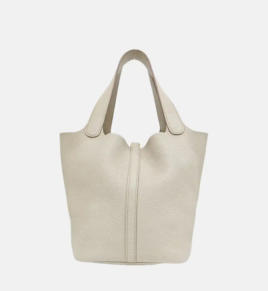 Hermes Hermes Picotin Lock 22 milkshake white Clemence cowhide leather picotin handbag Size ONE SIZE - 5 Thumbnail
