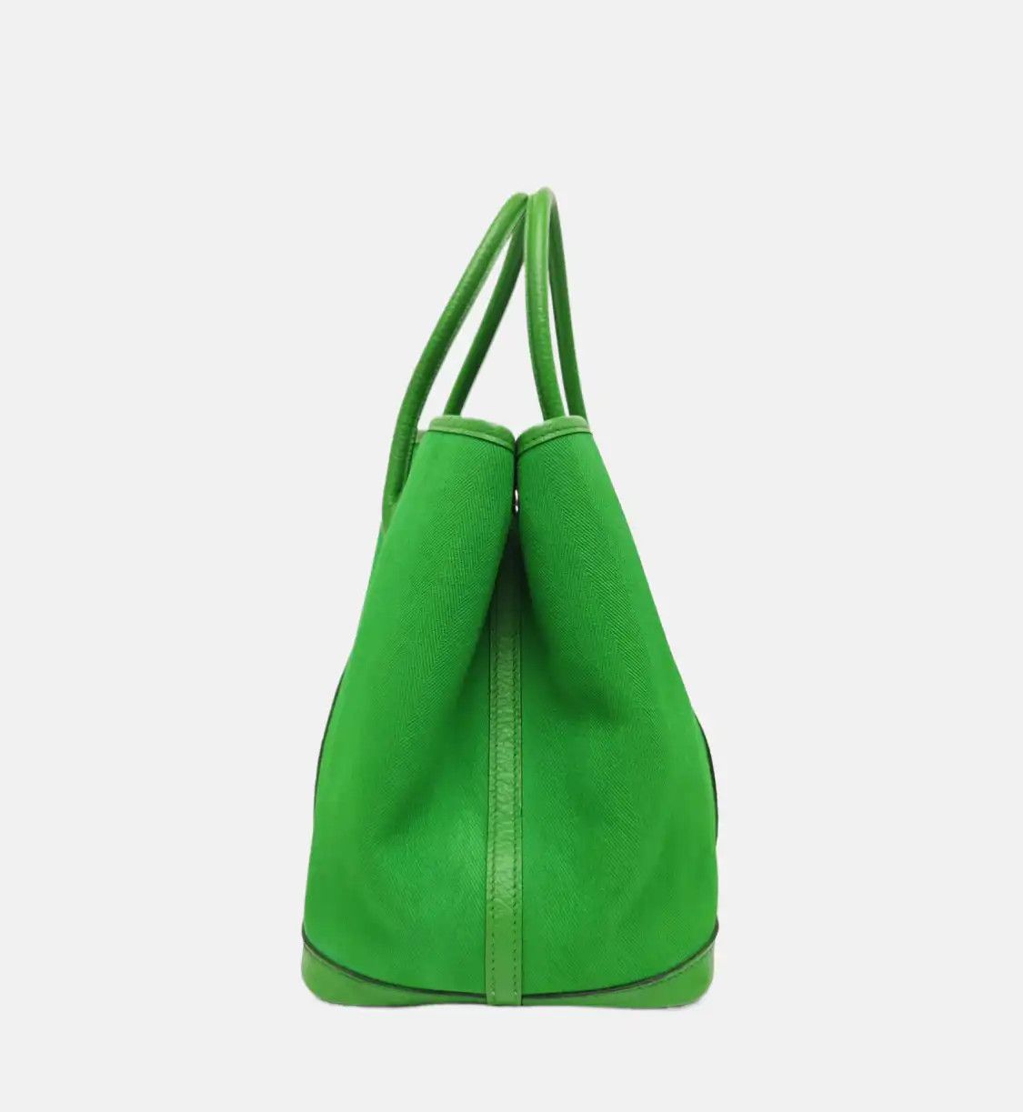 Hermes Hermes Garden Party 36 Vert Cactus canvas Garden Party handbag silver hardware Size ONE SIZE - 3 Thumbnail