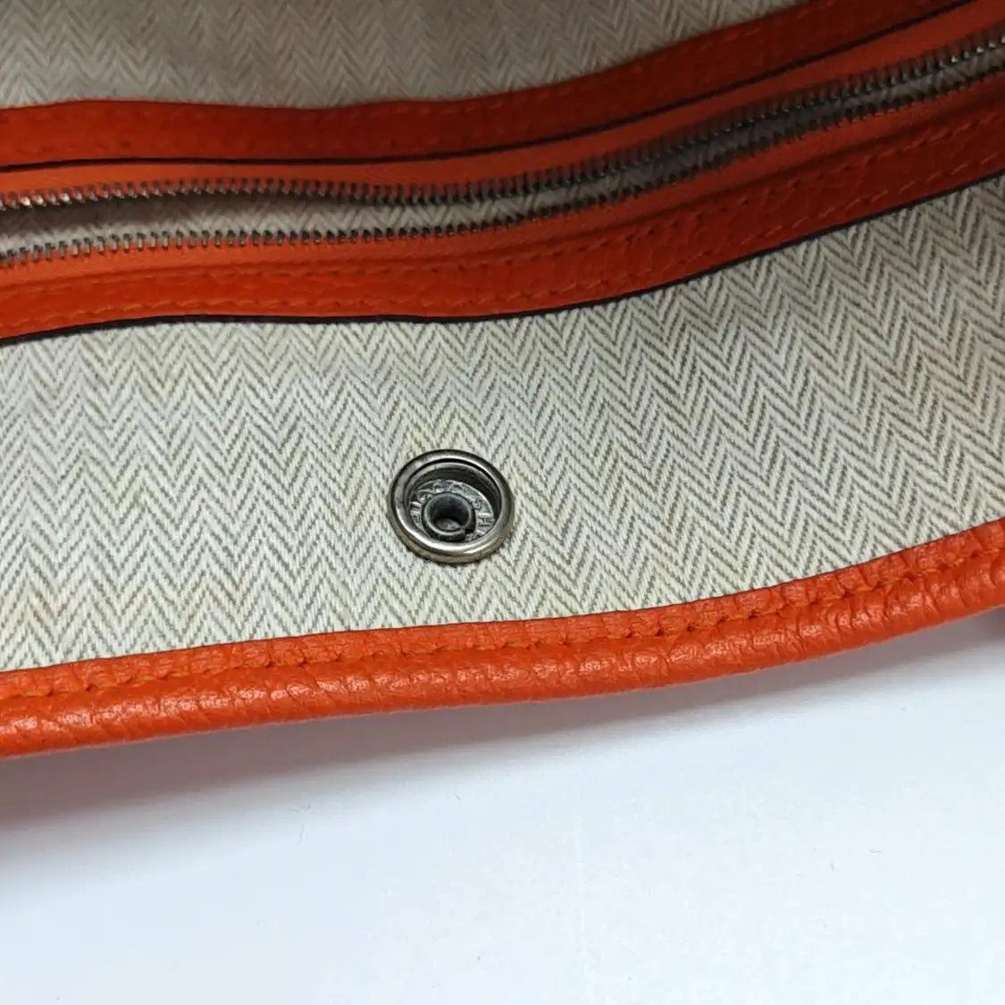 Hermes Hermes Garden Party Flame Orange Negondacowhide leather Garden Party handbag sil Size ONE SIZE - 16 Thumbnail