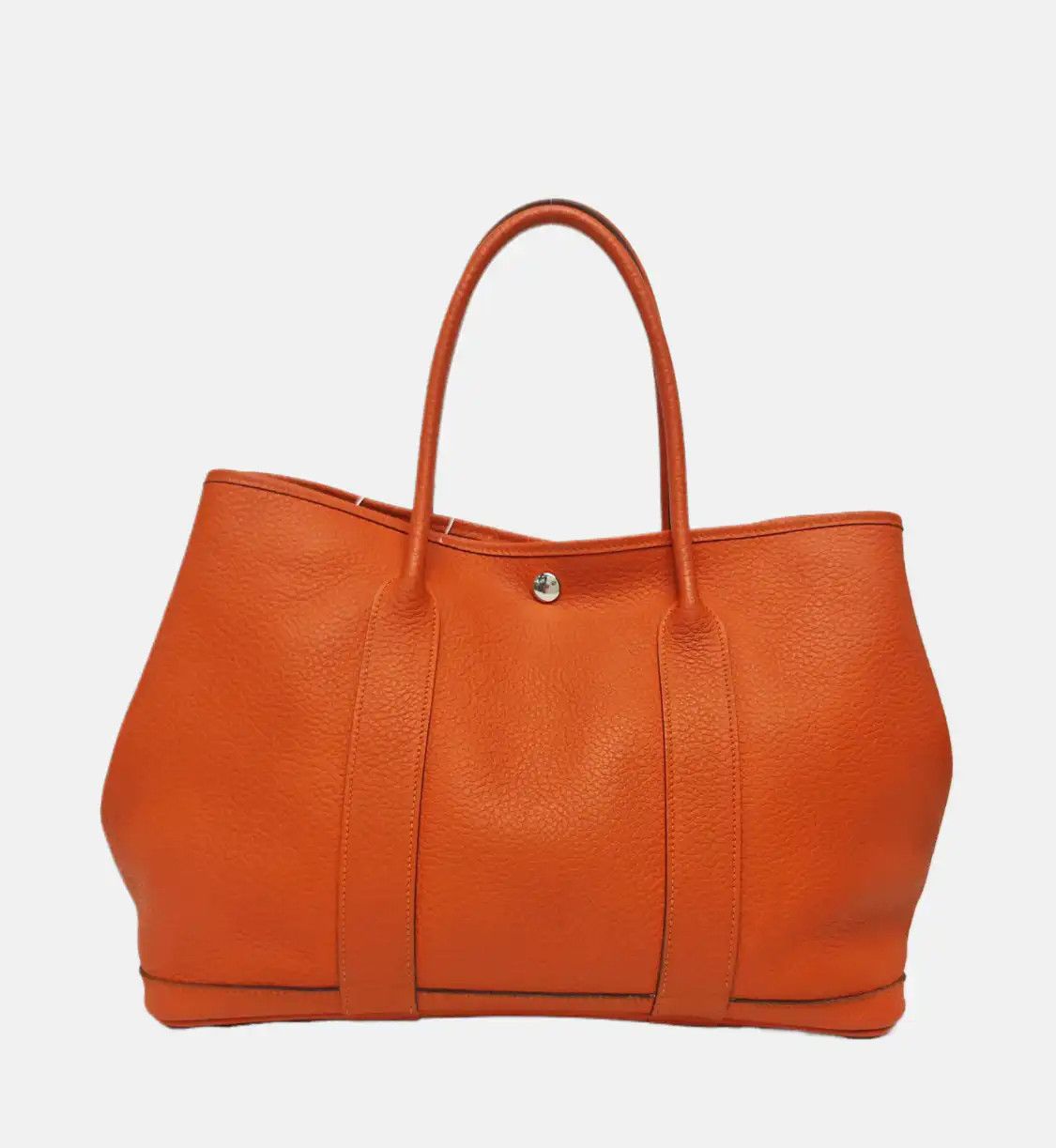 Hermes Hermes Garden Party Flame Orange Negondacowhide leather Garden Party handbag sil Size ONE SIZE - 5 Thumbnail
