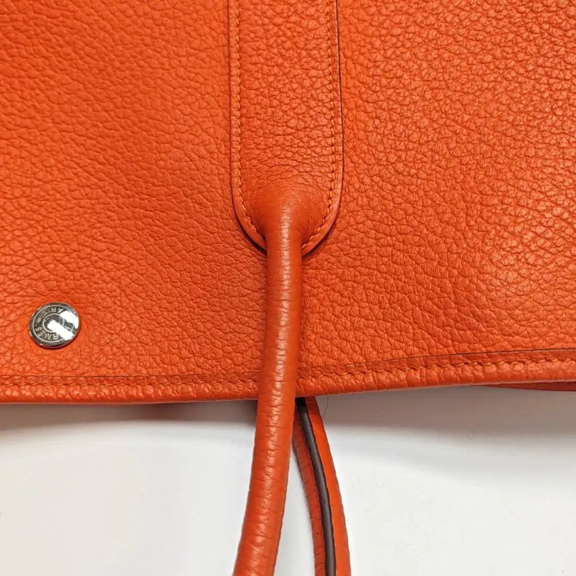 Hermes Hermes Garden Party Flame Orange Negondacowhide leather Garden Party handbag sil Size ONE SIZE - 11 Thumbnail