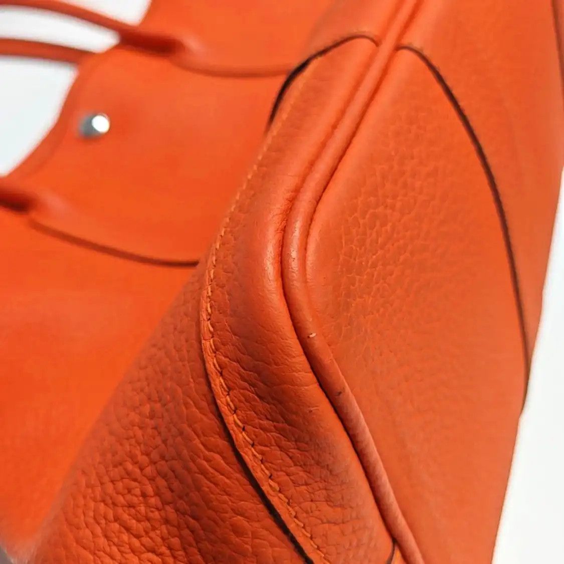 Hermes Hermes Garden Party Flame Orange Negondacowhide leather Garden Party handbag sil Size ONE SIZE - 15 Thumbnail