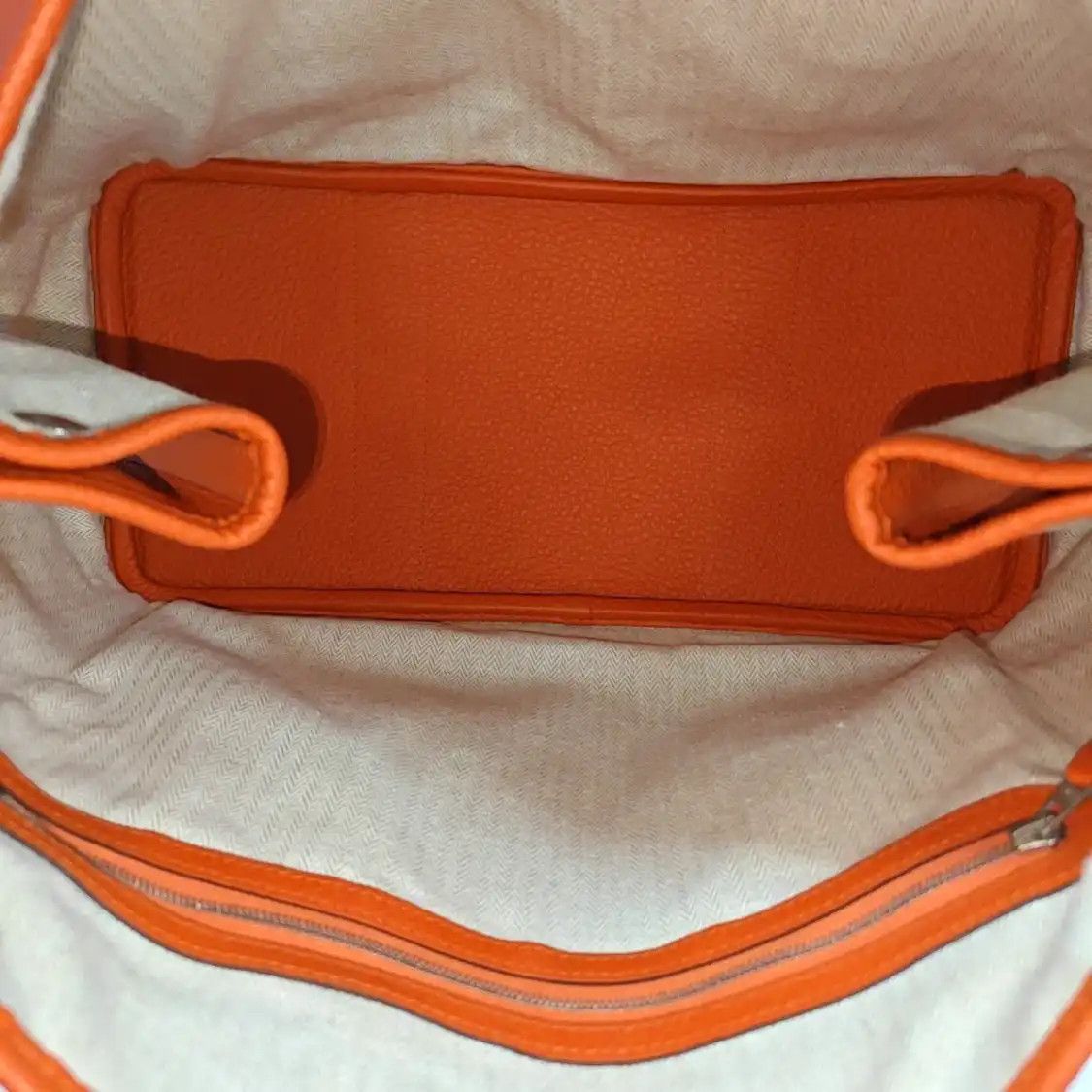 Hermes Hermes Garden Party Flame Orange Negondacowhide leather Garden Party handbag sil Size ONE SIZE - 7 Thumbnail