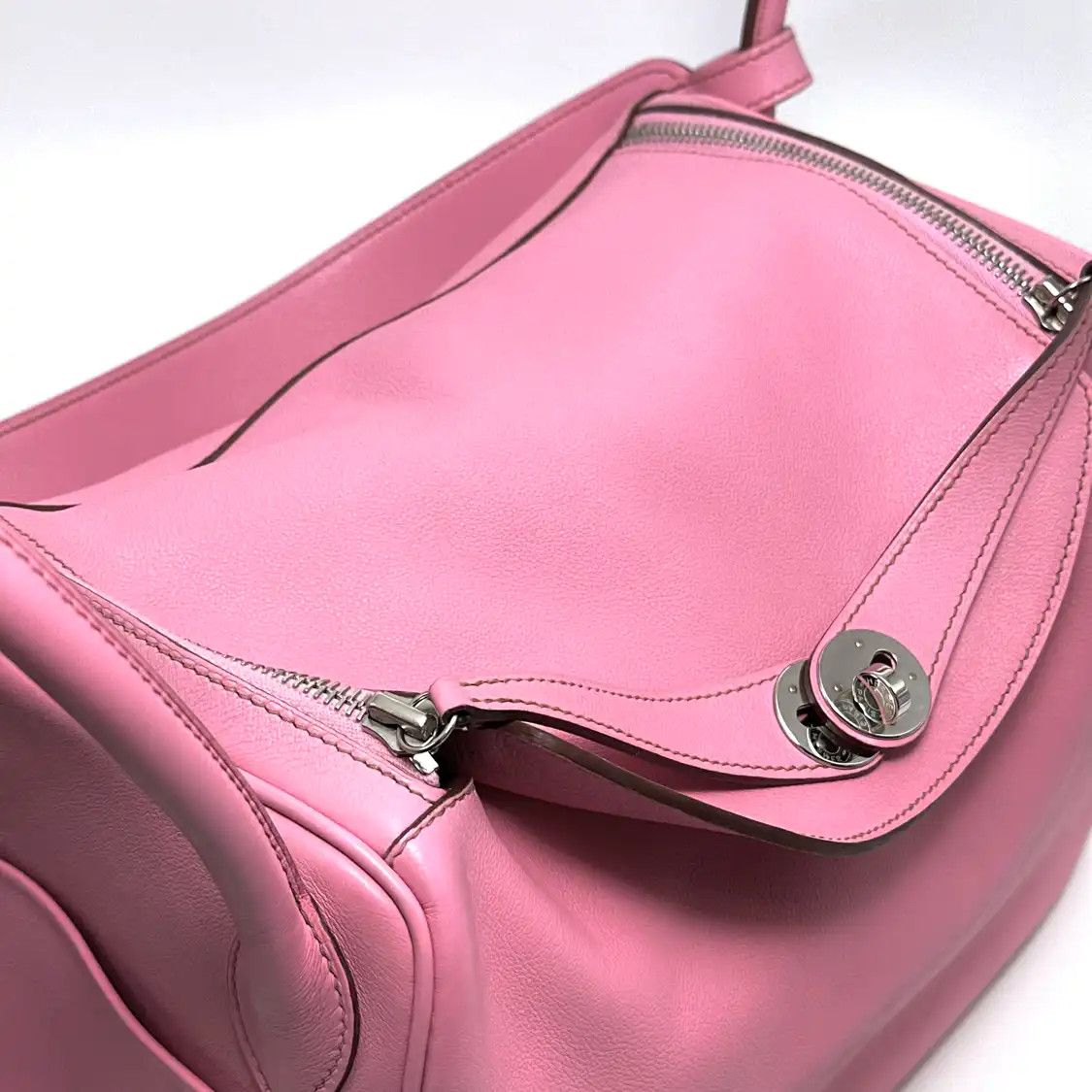 Hermes Hermes Lindy 34 new cherry blossom pink Evercolor cowhide leather Lindy bag shou Size ONE SIZE - 9 Thumbnail