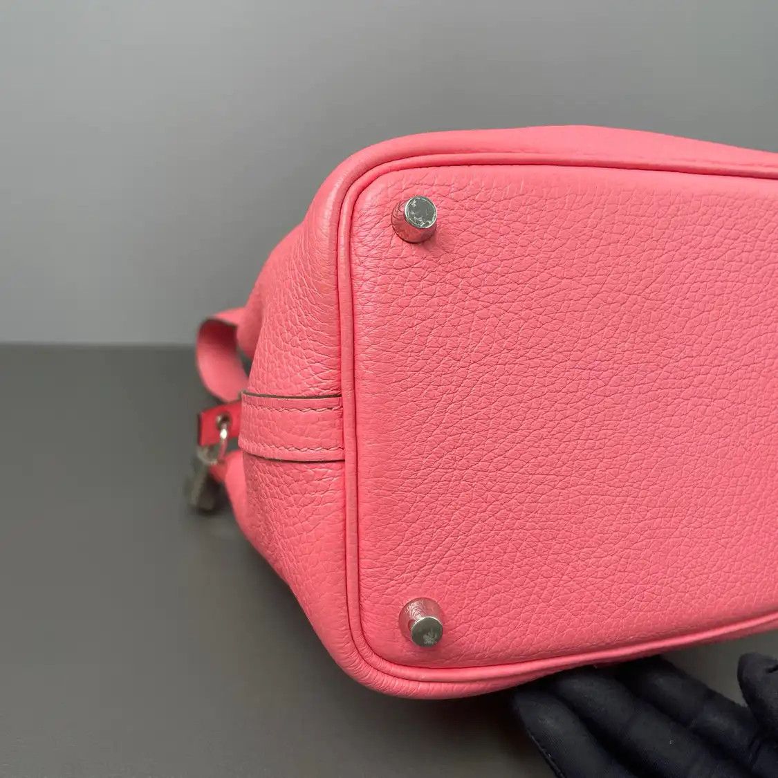 Hermes Hermes Picotin Lock 18 color-block Clemence cowhide leather picotin shoulder bag Size ONE SIZE - 9 Thumbnail