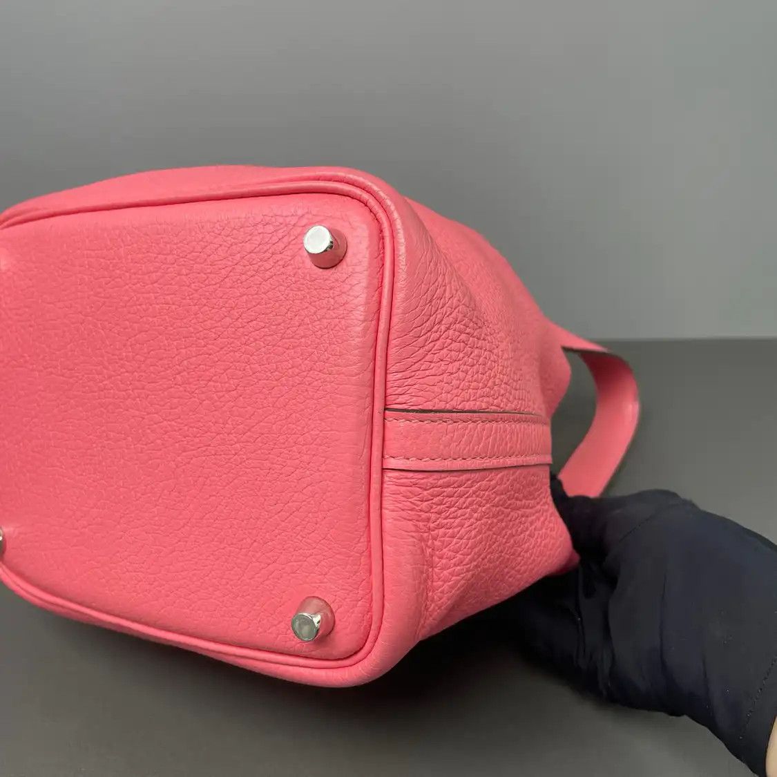 Hermes Hermes Picotin Lock 18 color-block Clemence cowhide leather picotin shoulder bag Size ONE SIZE - 8 Thumbnail