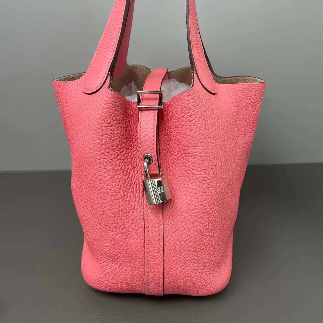 Hermes Hermes Picotin Lock 18 color-block Clemence cowhide leather picotin shoulder bag Size ONE SIZE - 3 Thumbnail
