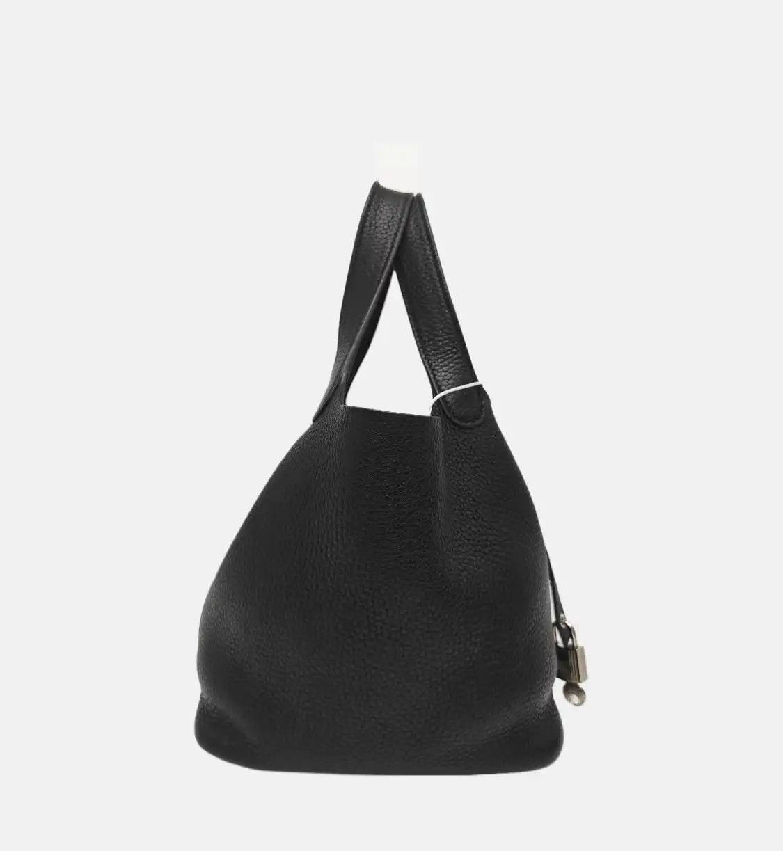 Hermes Hermes Picotin Lock 18 black Clemence cowhide leather picotin handbag silver har Size ONE SIZE - 4 Thumbnail