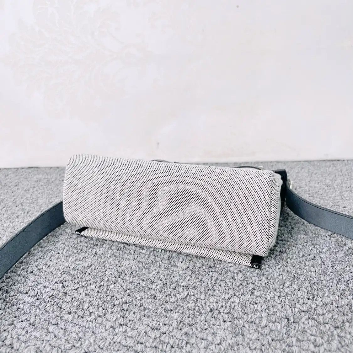 Hermes Hermes Herbag Zip mini light grey canvas shoulder bag gold hardware G Size ONE SIZE - 7 Thumbnail