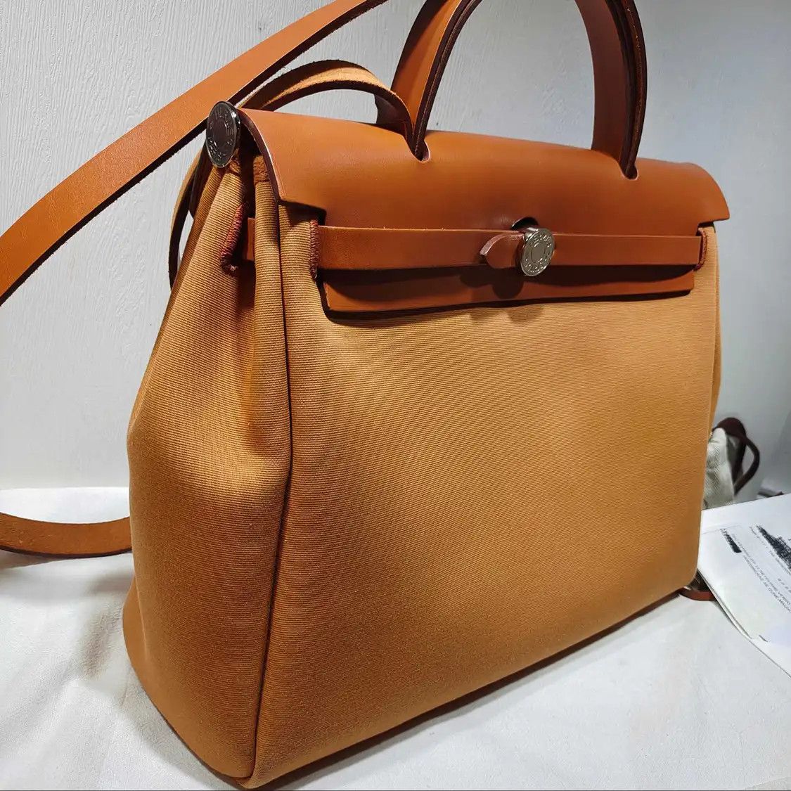 Hermes Hermes Herbag 31 dunecanvas Garden Party shoulder bag silver hardware Y sub-pock Size ONE SIZE - 5 Thumbnail